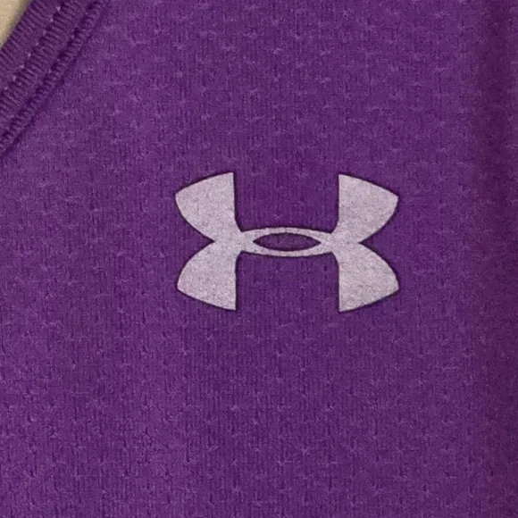 Under Armour HeatGear Purple Racerback Tank Women's M Compression Moisture Wick - Picture 4 of 8